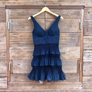 BCBGMAXAZRIA Black Halter Cocktail Dress